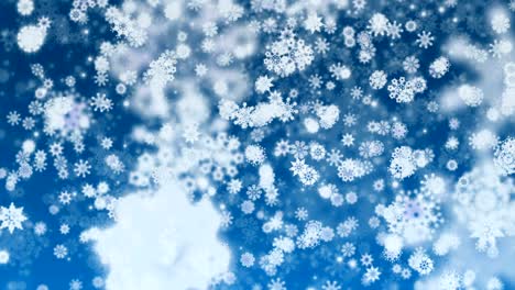 fondo de bucle de copo de nieve de 4k