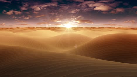 flying over sand dunes 4k loop