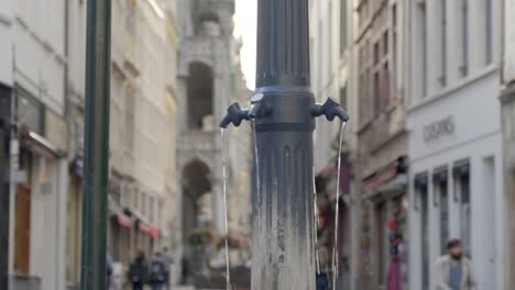 public drinking fountain in brussels