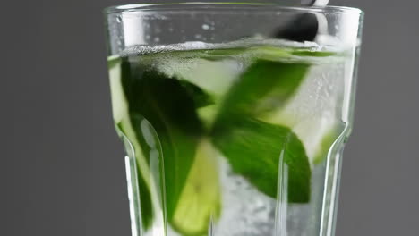 Refreshing Lime Soda Drink with Ice