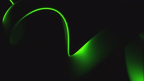 abstract green spiral design