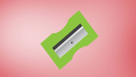 digital animation of multiple sharpener icons floating against pink gradient background