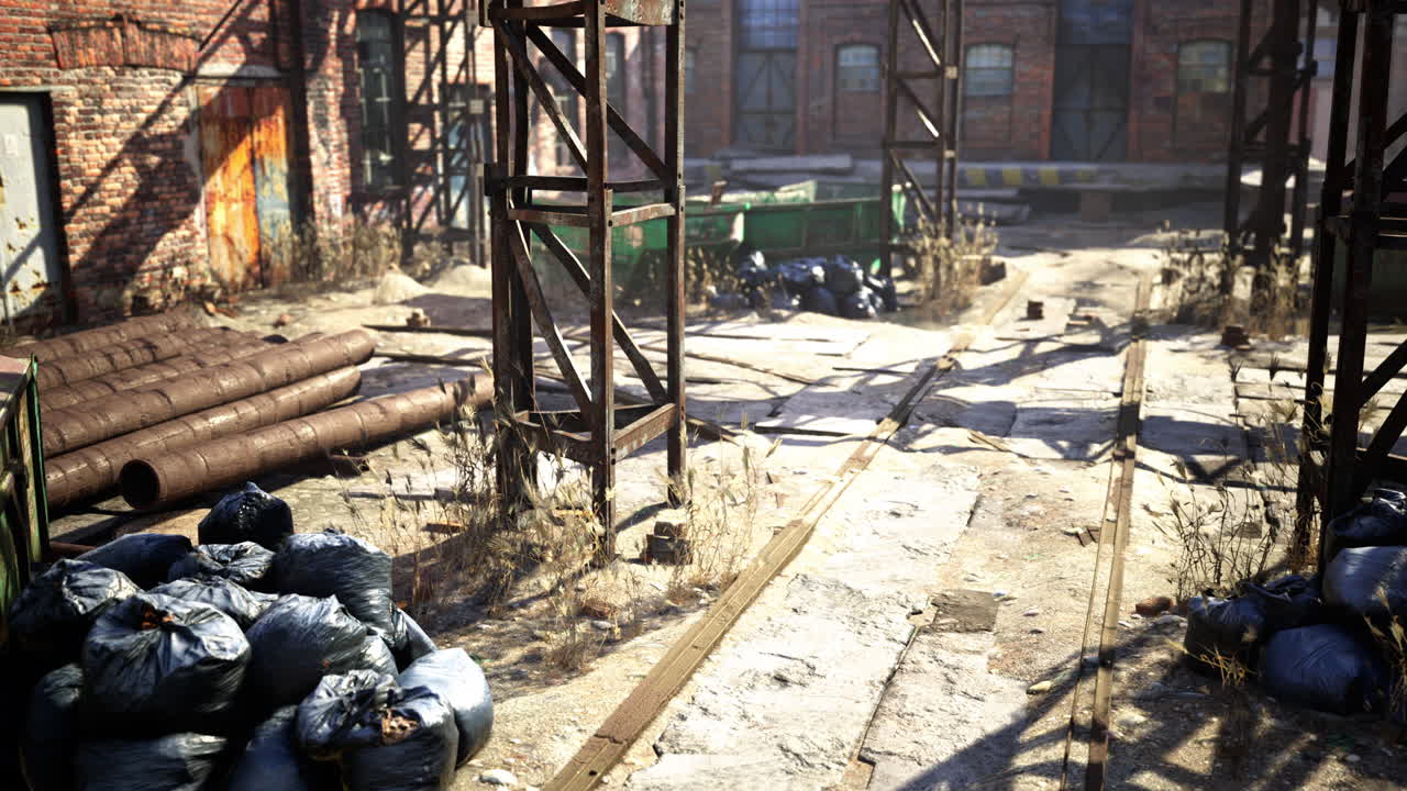 오래된 양조장 벽돌 공장 건물