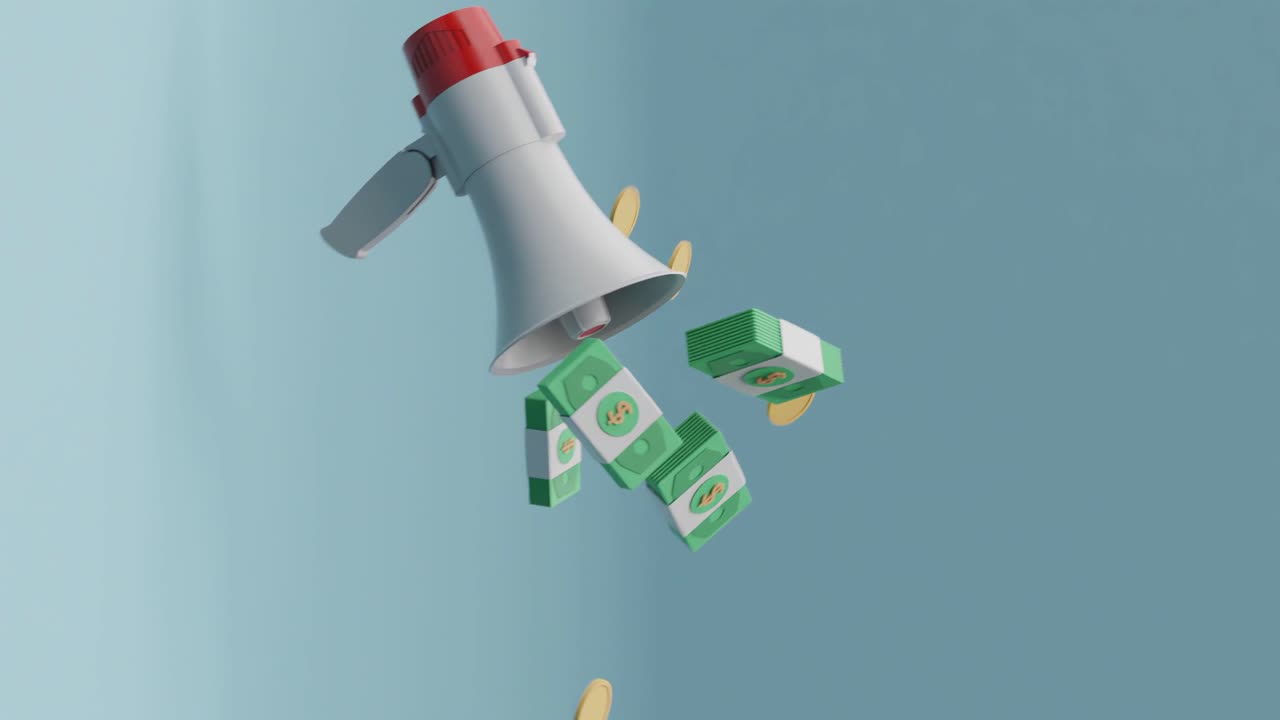 Megafone para anunciar promoção.
