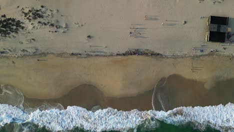 Bacocho-Beach-Luftaufnahme:-Eine-Drohnenperspektive-Auf-Das-Schildkrötenschutzgebiet-In-Puerto-Escondio,-Oaxaca