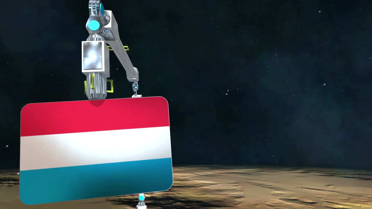 룩부르크 국기판이 지구에서 발굴되었습니다.