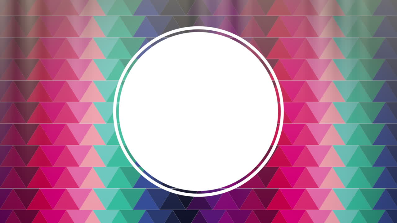 fondo geométrico abstracto con marco circular