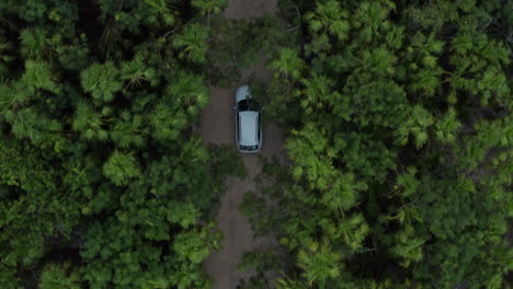 tracking an suv through bumpy roads in south america