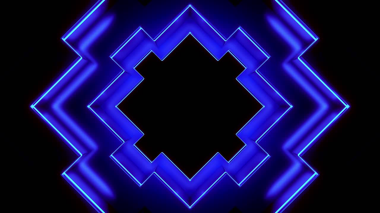 fondo de luces de neón azul abstracto