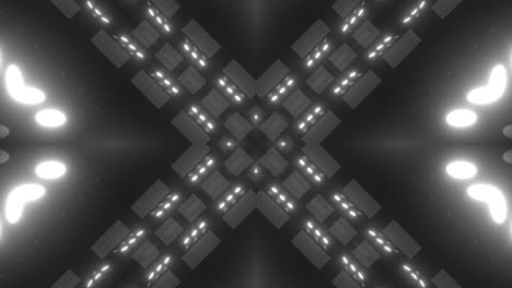 abstract geometric pattern with glowing lights