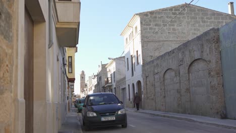 narrow street in a spanish town