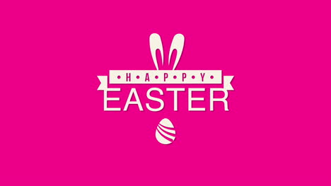 Happy-Easter-text-and-egg-on-red-background-3
