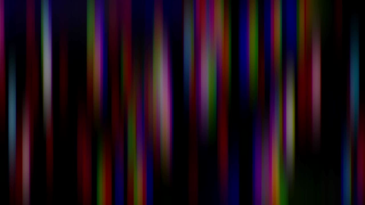 verwrongen en vervaagde beweging van veelkleurige heldere lichten