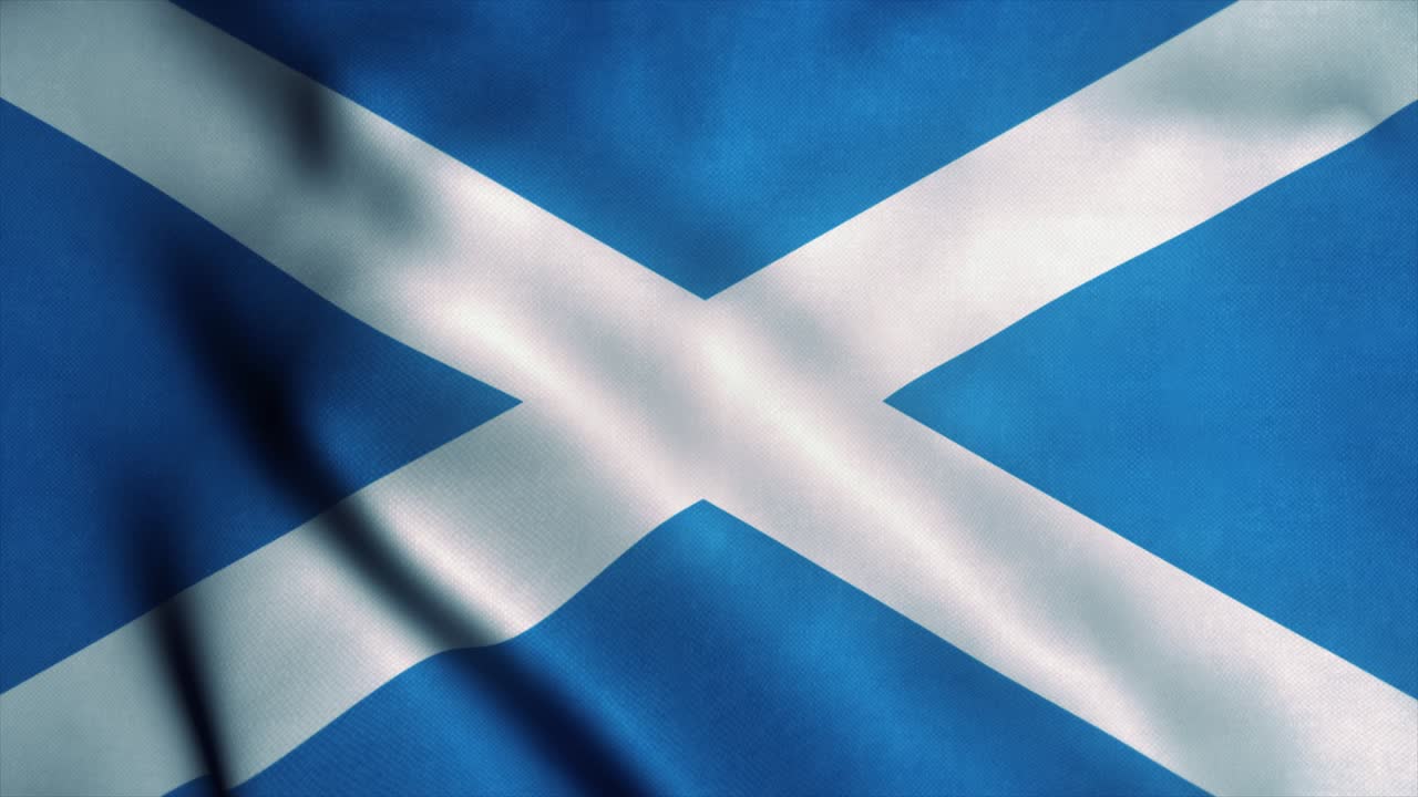 바람에 흔들리는 스코틀랜드 발: 스코틀랜드의 국기, 스코틀랜드의 표지, 시엄리스 루프 애니메이션