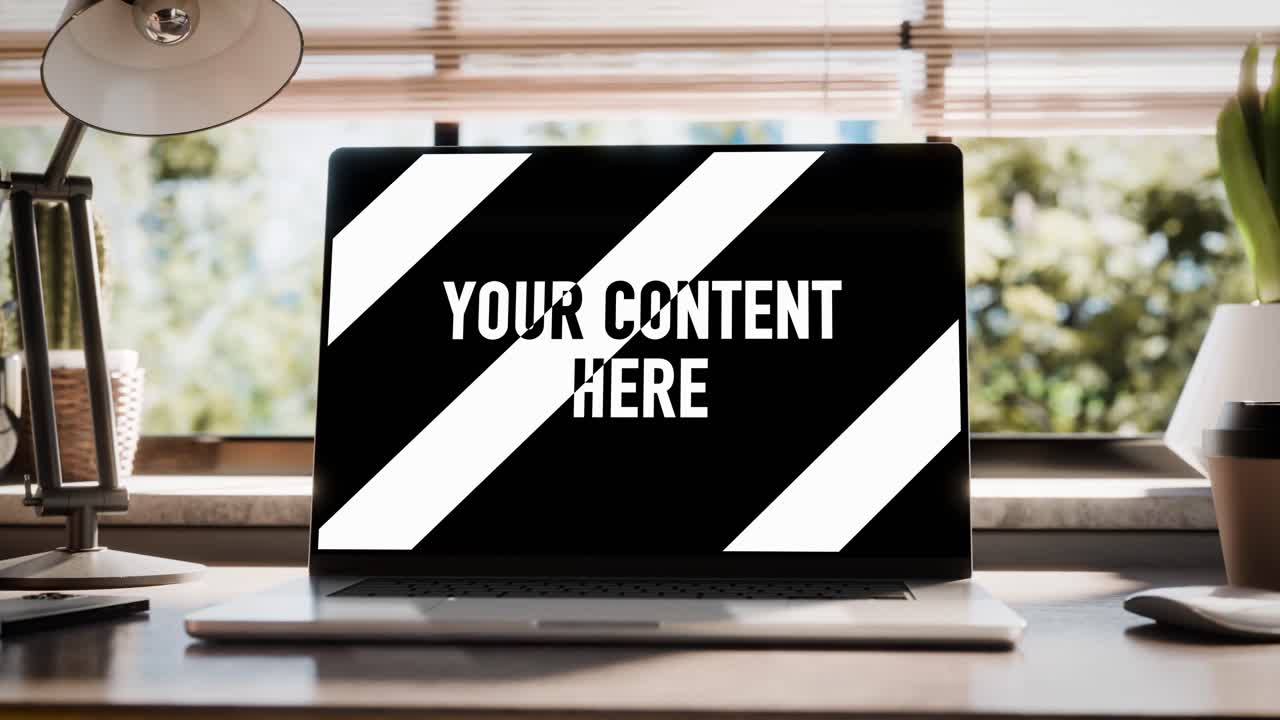 Laptop Screen Modular Mockup - 5 Animated Scenes with Drag & Drop | After Effects