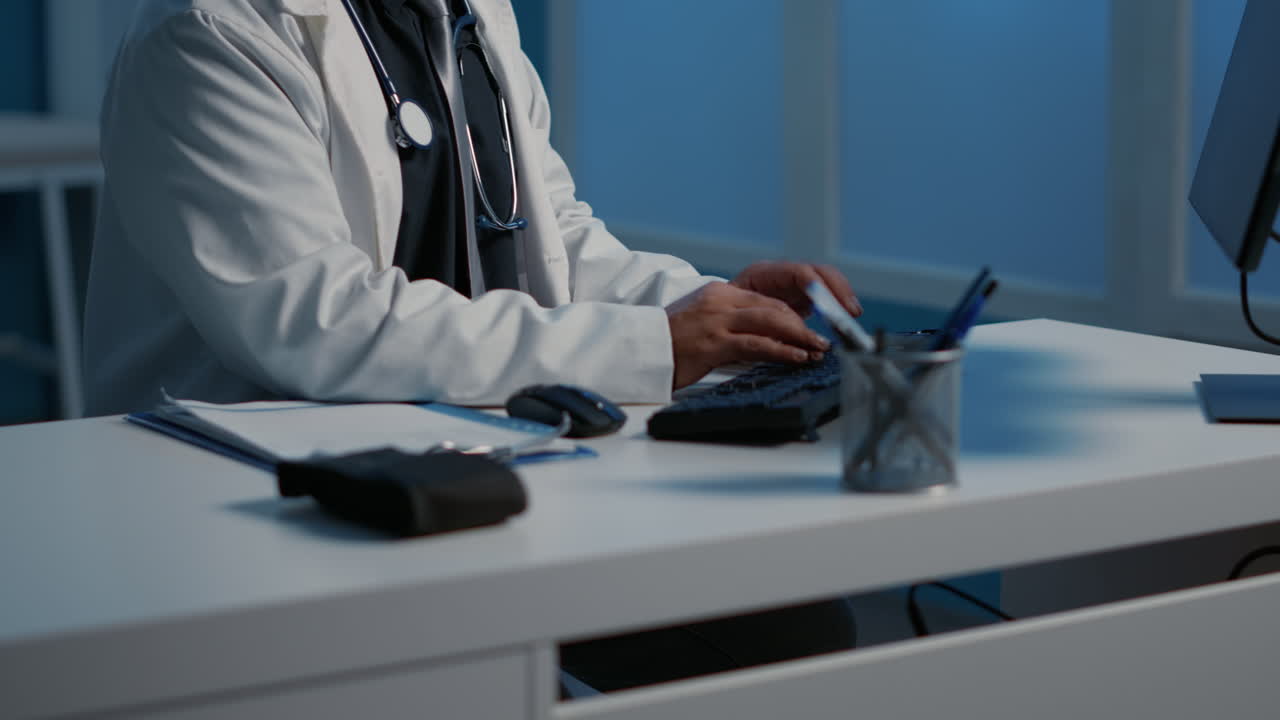 A doctor is upset, stressed and sad