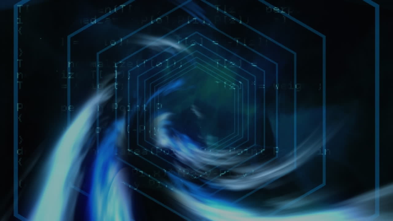 Digitally generated image of blue digital waves against blue technology background