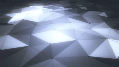 polygonal abstract mesh slowly undulating.