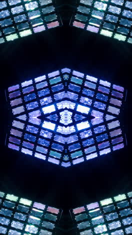 luces de discoteca y láseres verticales