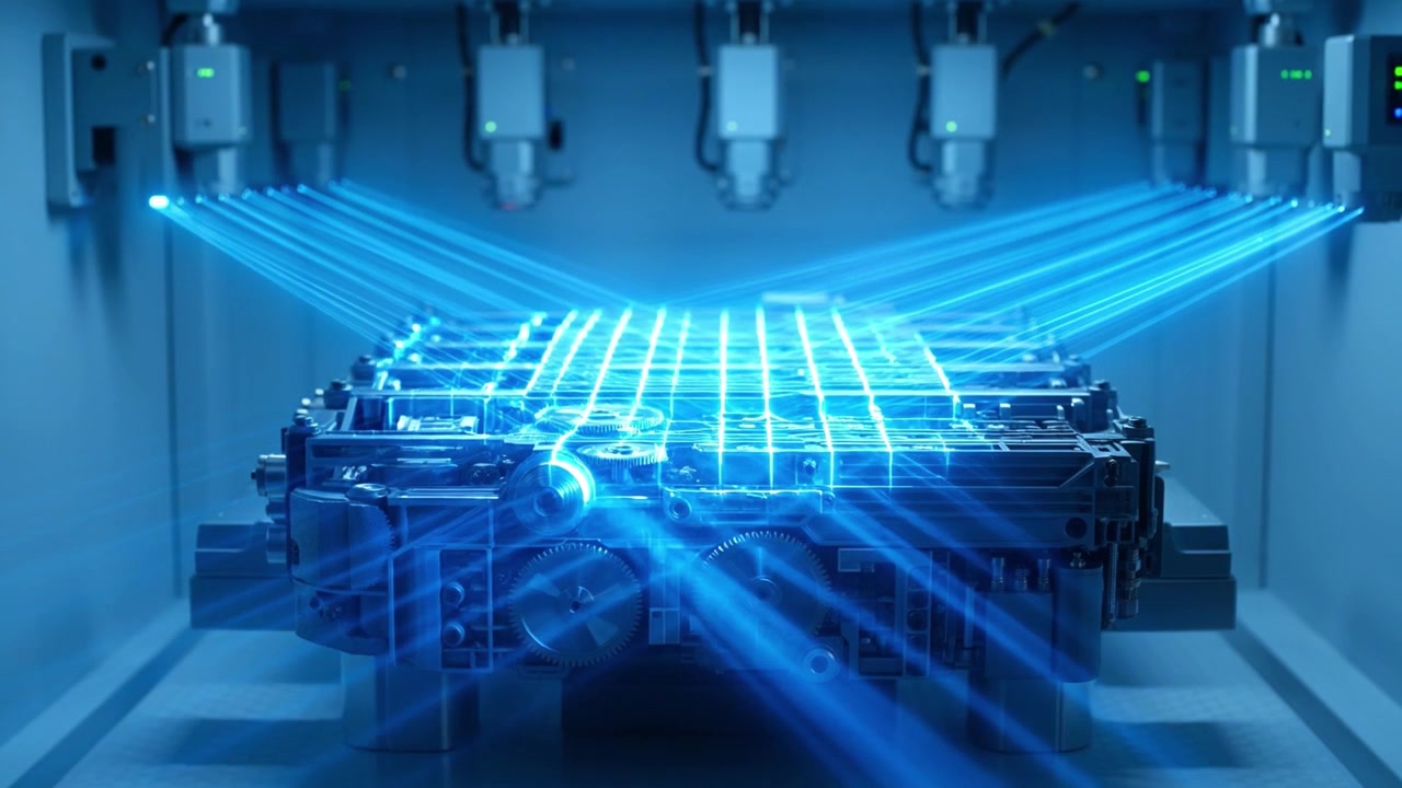 Automated Laser Scanning of Industrial Mechanical Component