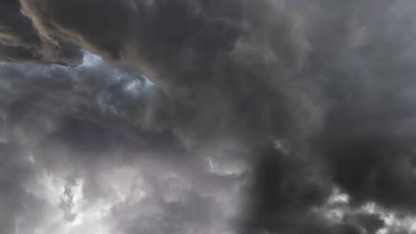 tormentas de supercélulas 4k y relámpagos