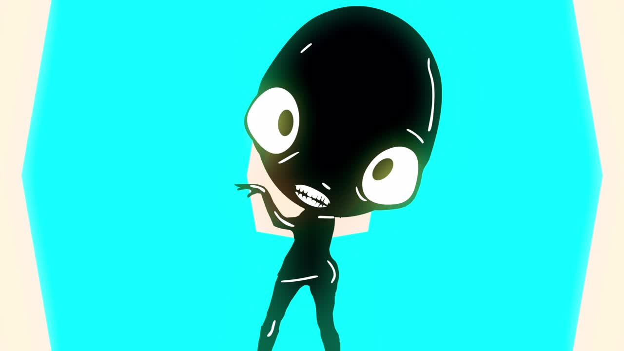 bailarín de dibujos animados de discoteca