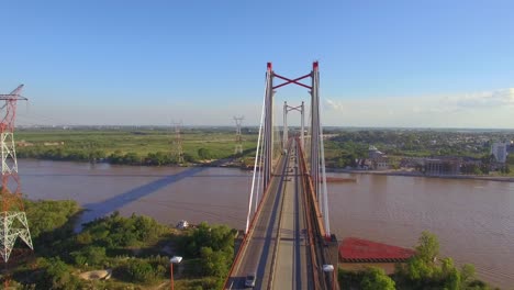 aerial video of bridge