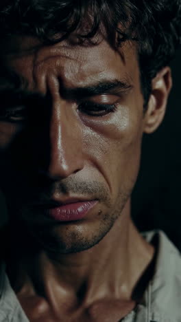 close-up portrait of a man