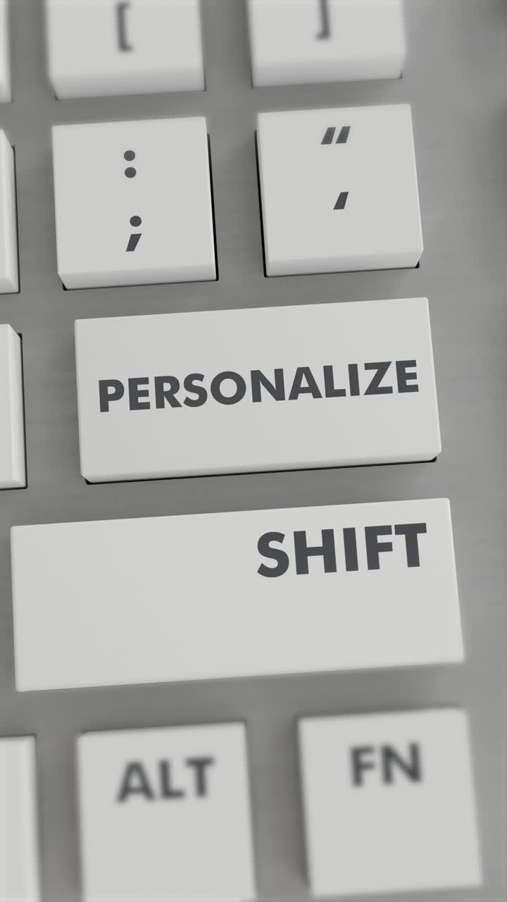 PERSONALIZE BUTTON PRESSING ON KEYBOARD Vertical Video