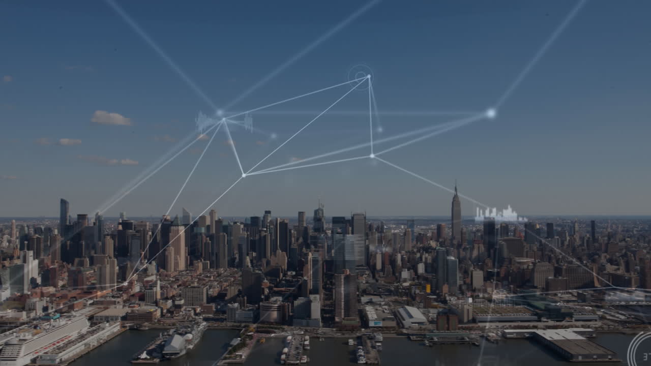 Network of connections and statistics moving
