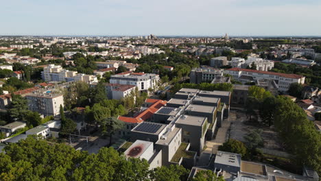 montpellier luchtfoto conservatorium van kunst zonnige middag