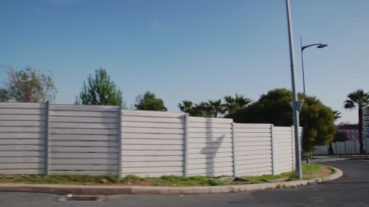 Driving past a deserted highstreet