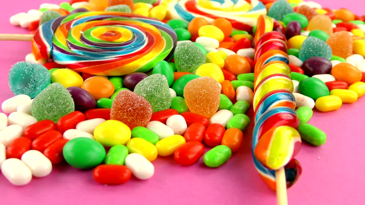 caramelo dulce gelatina y delicioso postre de azúcar