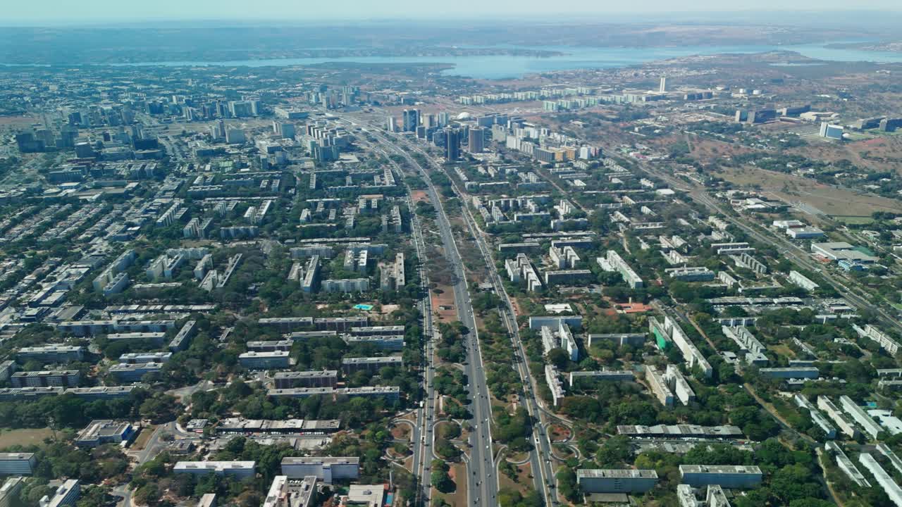 Aerial view of Brasilia city