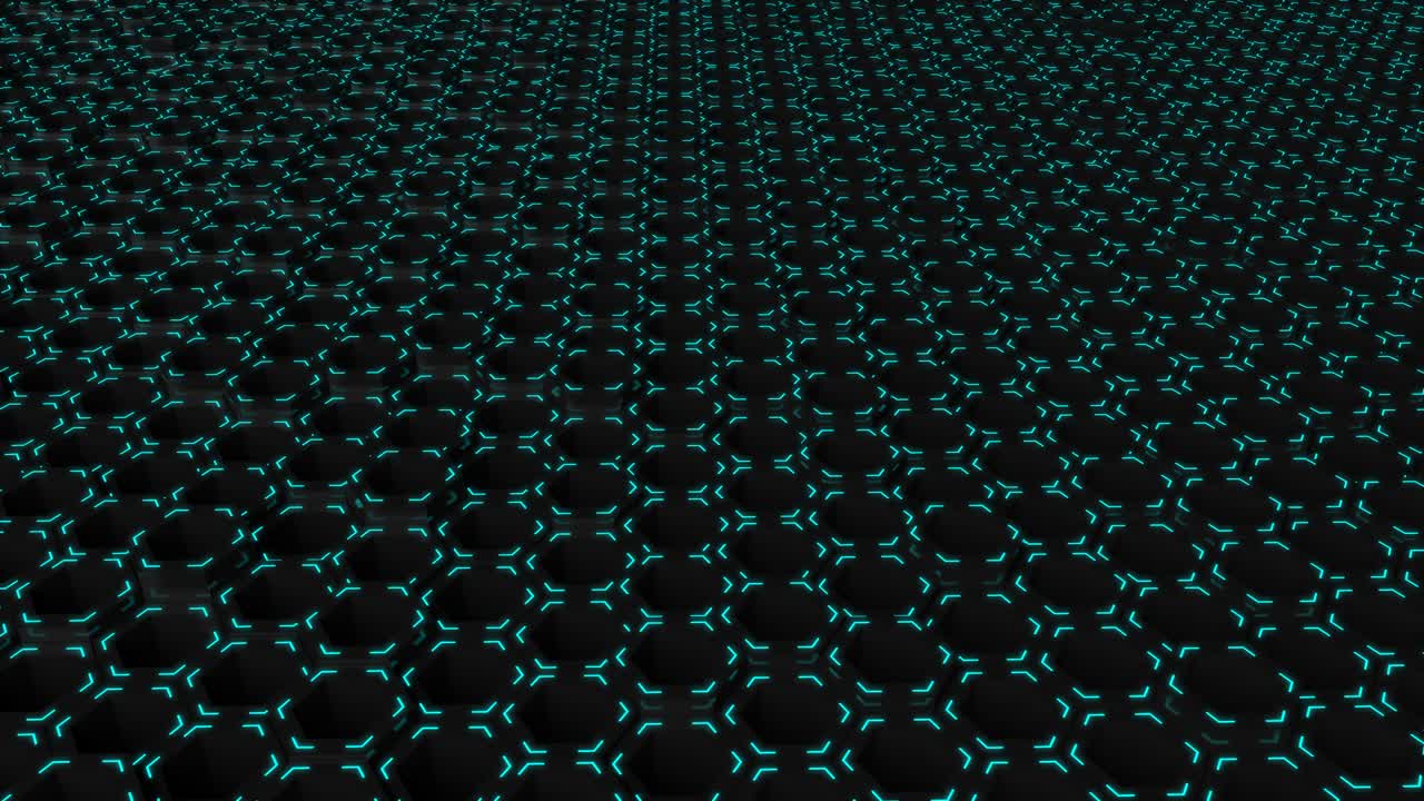 4K Futuristic Abstract Looped Hexagon Background
