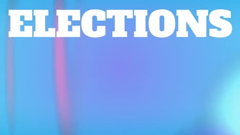 Animation-of-elections-text-over-light-spots-on-blue-background