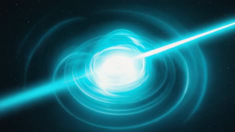 cosmic energy beam and swirl in space
