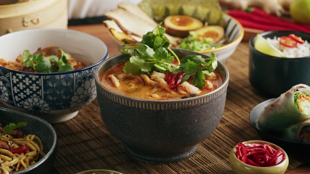 Assortment of Asian Dishes