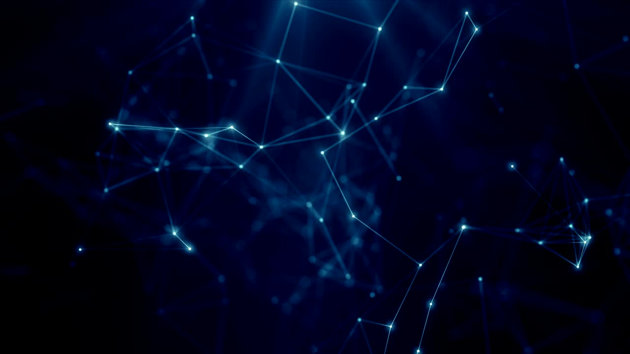 Plexus abstract network titles technology science background loop