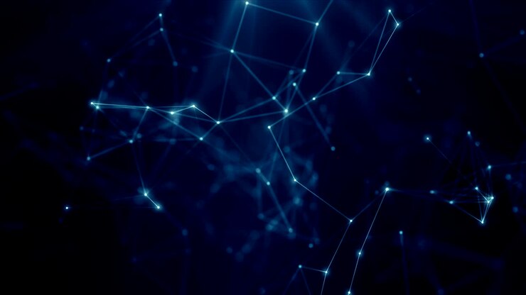 Plexus abstract network titles technology science background loop