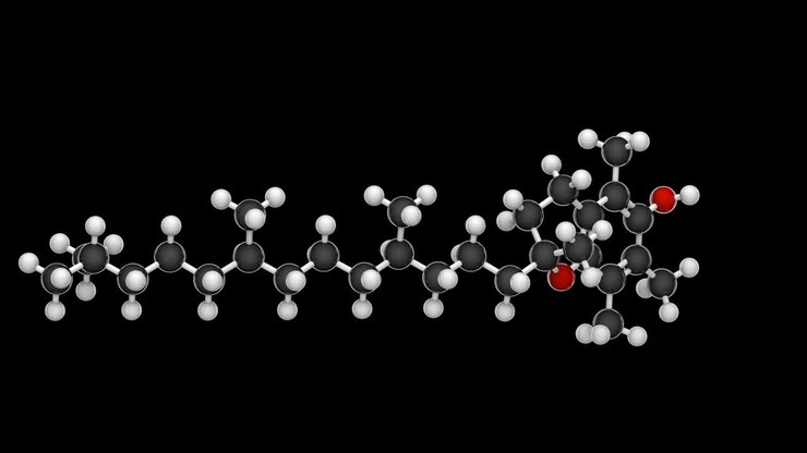 Vitamina E (alfa-Tocoferolo). Canale RGB + Alpha (Trasparente)