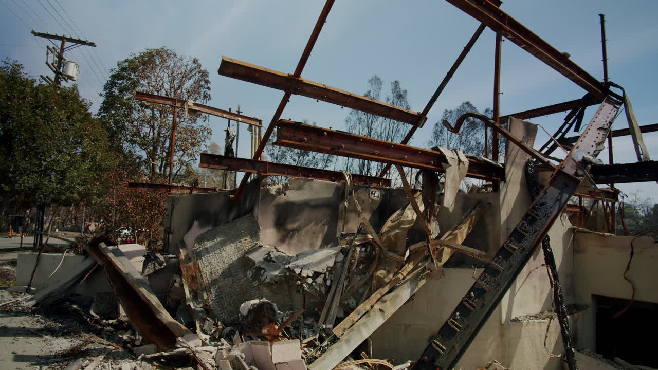 Building Devastation After Fire