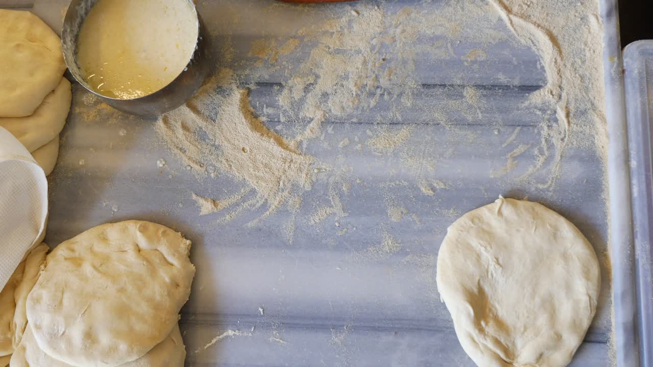 Making Fresh Bread Dough