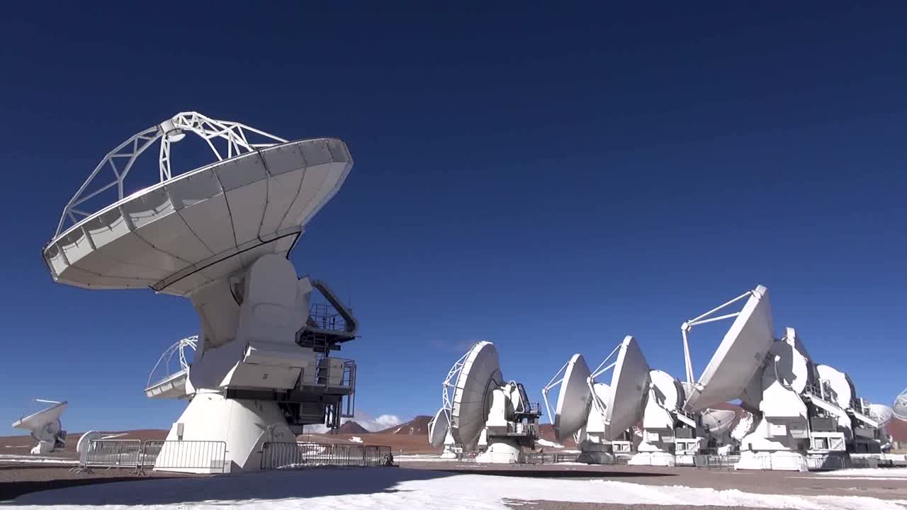Chajnantor, San Pedro de Atacama, Chile - May 30, 2014 - ALMA Observatory installations, operating center