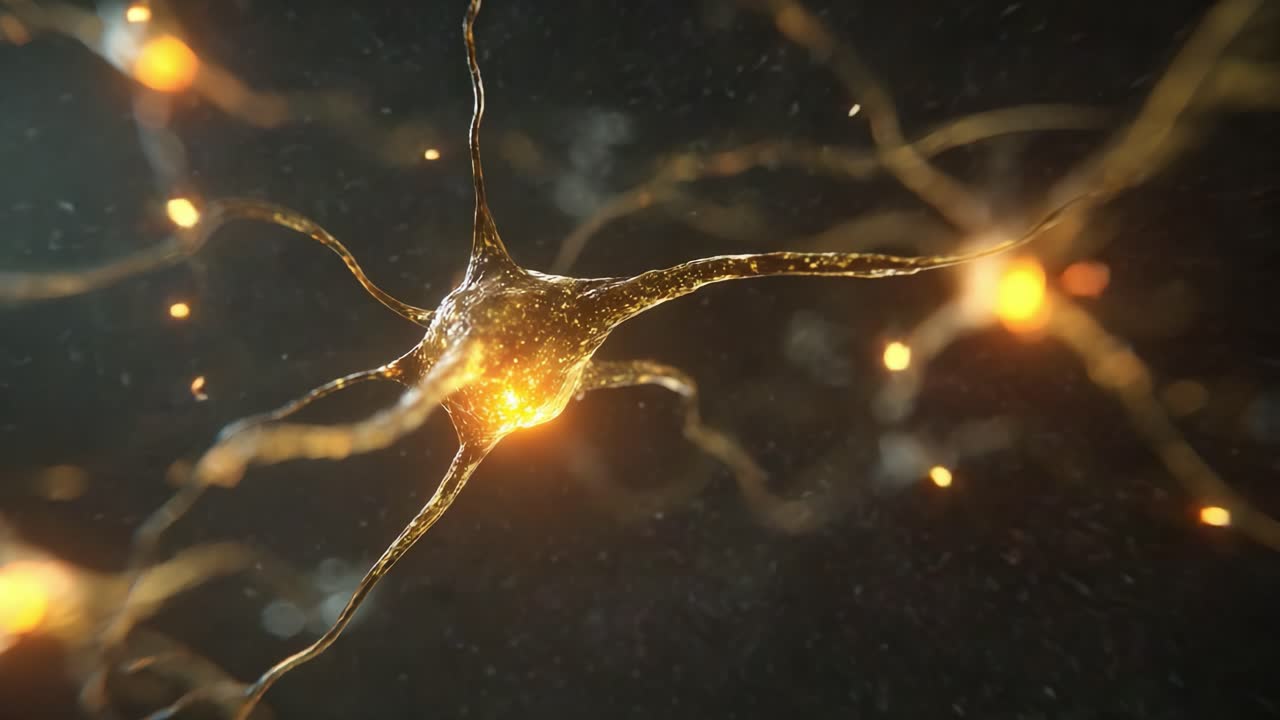 Intricate Visualization of Neuronal Activity: An Illuminating Journey Through the Dynamic World of Neurons and Synapses, Showcasing the Fascinating Interactions and Communication of Brain Cells