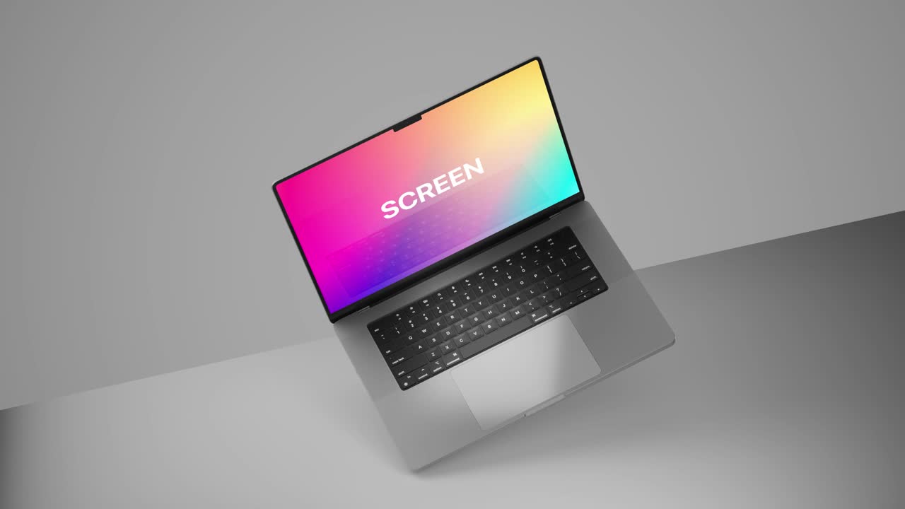 Mockup pulito di laptop 02