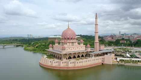 putra square with putra mosque and perdana putra putrajaya malaysia.