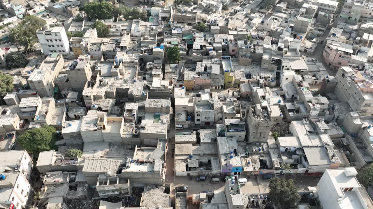 Saddar Bazaar neighbourhood in Karachi, Drone shot
