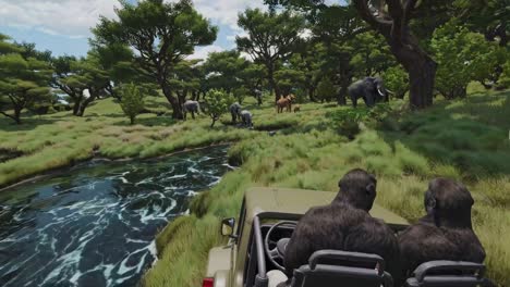 gorilla safari adventure in the african jungle