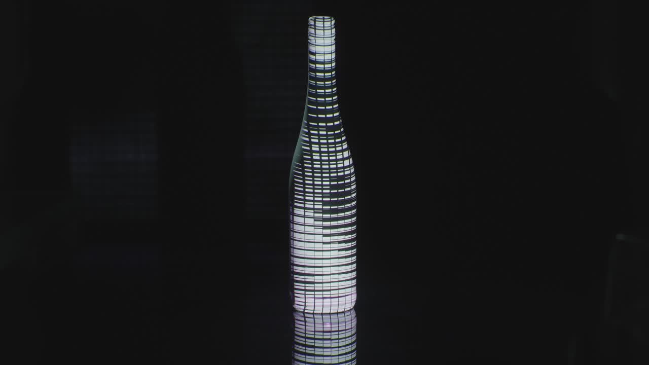 A Digital display of a bottle is displayed